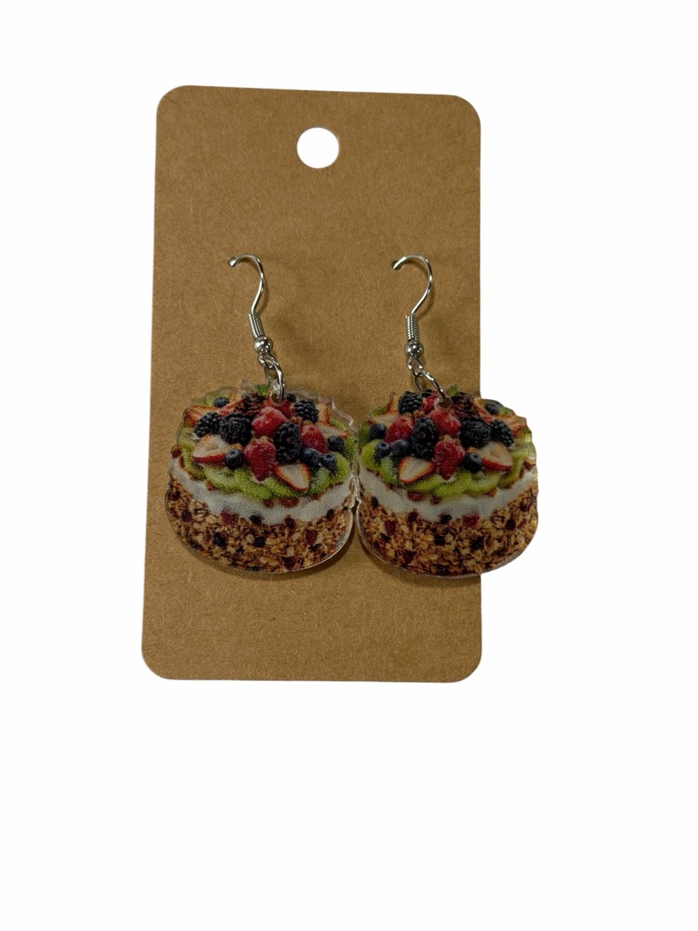 Fruit Tart Dangle Earrings - Multicolor
